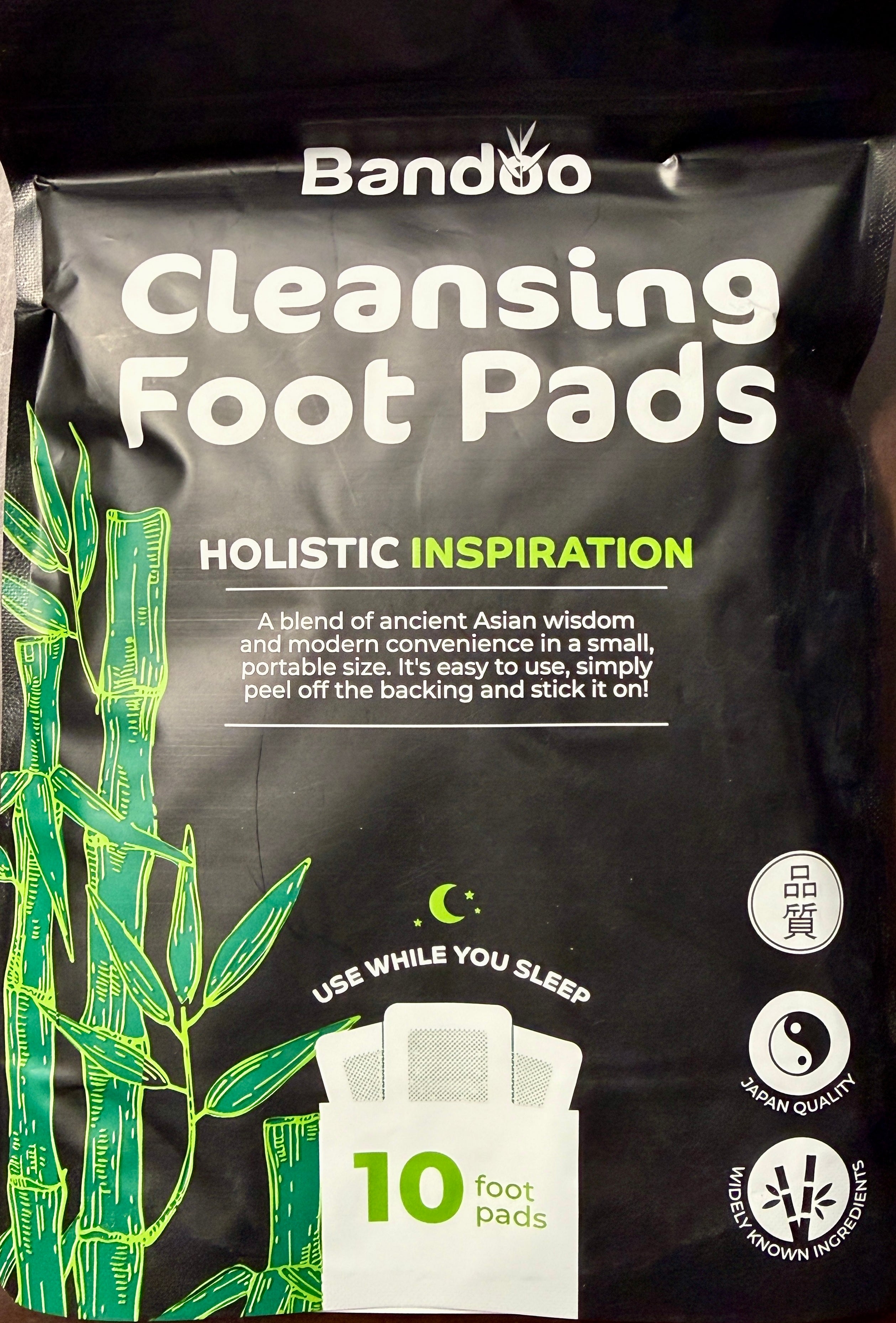 Bandoo Detox Foot Pads – 10 Natuurlijke Bamboe Voetpleisters